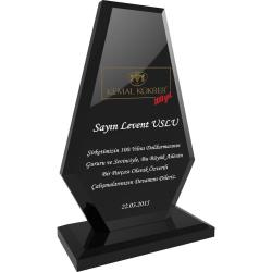 Kristal Plaket ( 12 x 21 cm )