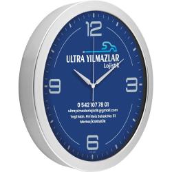 Metalize Duvar Saati ( Ø 30 cm )