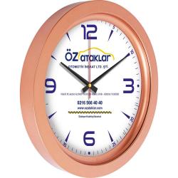 Metalize Duvar Saati ( Ø 40 cm )