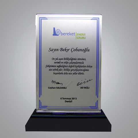 Kristal Plaket