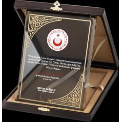Altın Yaldız Kristal Plaket