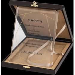Altın Yaldız Kristal Plaket