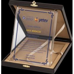 Altın Yaldız Kristal Plaket