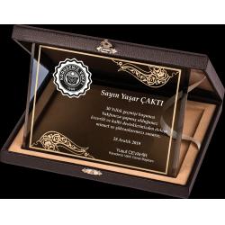 Altın Yaldız Kristal Plaket