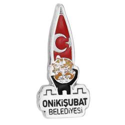 Mineli Metal Yaka Rozeti